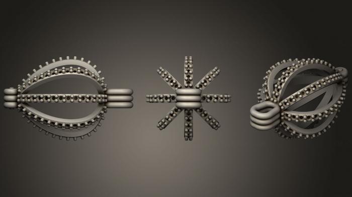 نموذج ثلاثي الأبعاد لآلة CNC مجوهرات قلادة باللؤلؤ